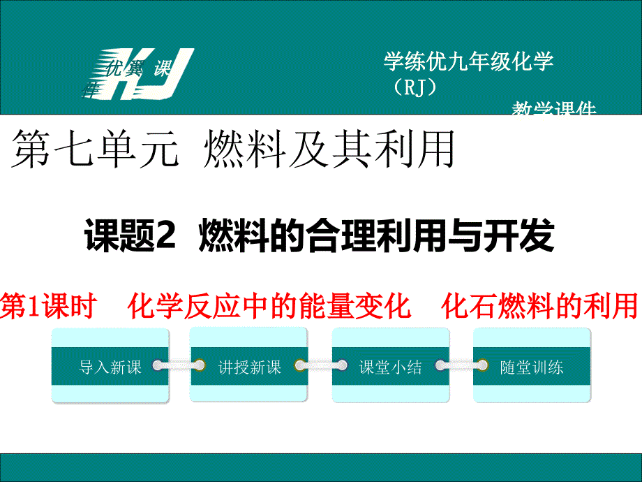 九年级化学下册第1课时 化学反应中的能量变化 化石燃料的利用课件_第2页