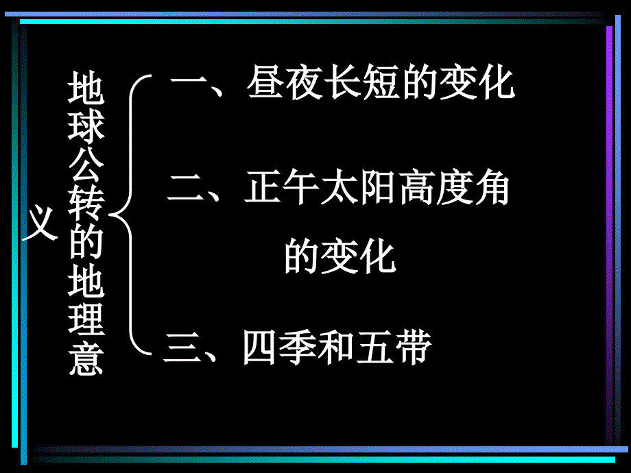 三章节时地球公转产生地理意义_第2页