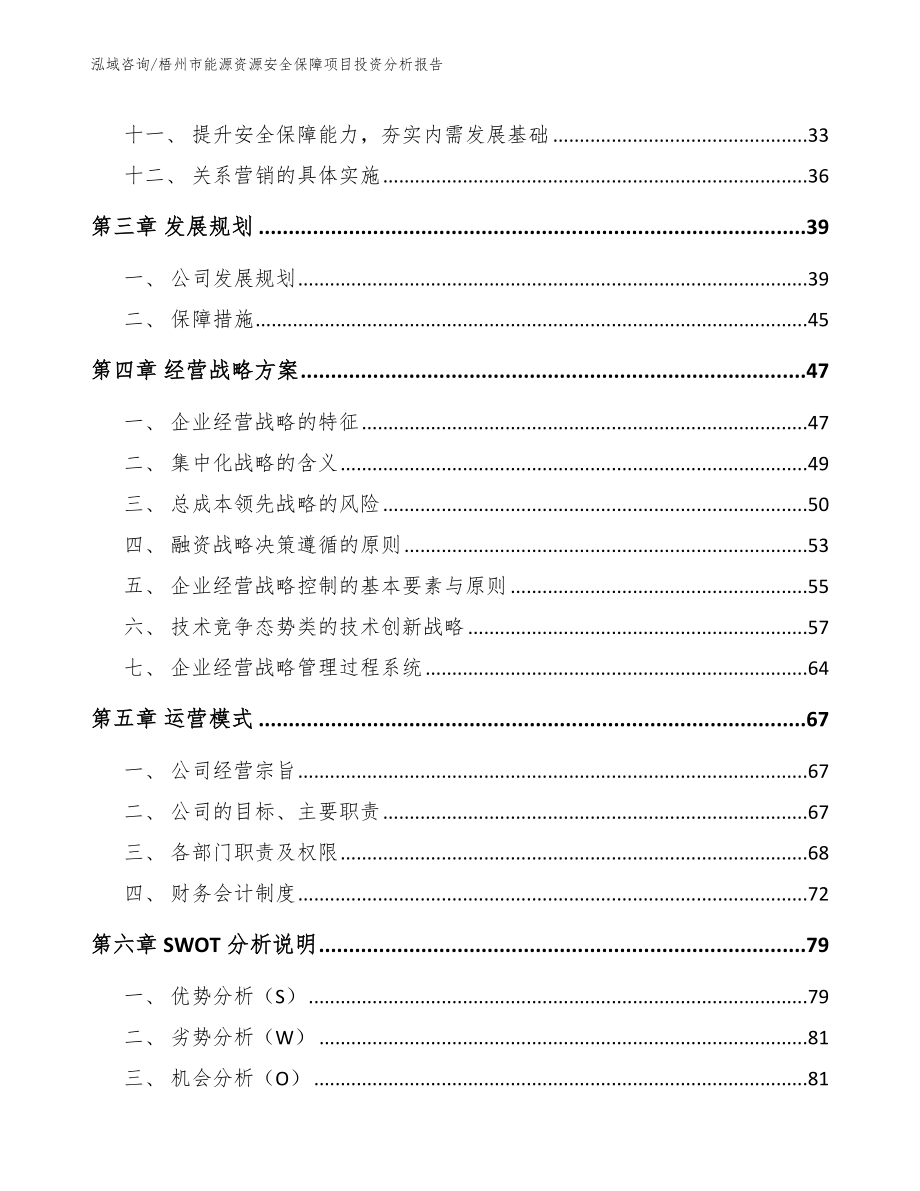 梧州市能源资源安全保障项目投资分析报告_第2页