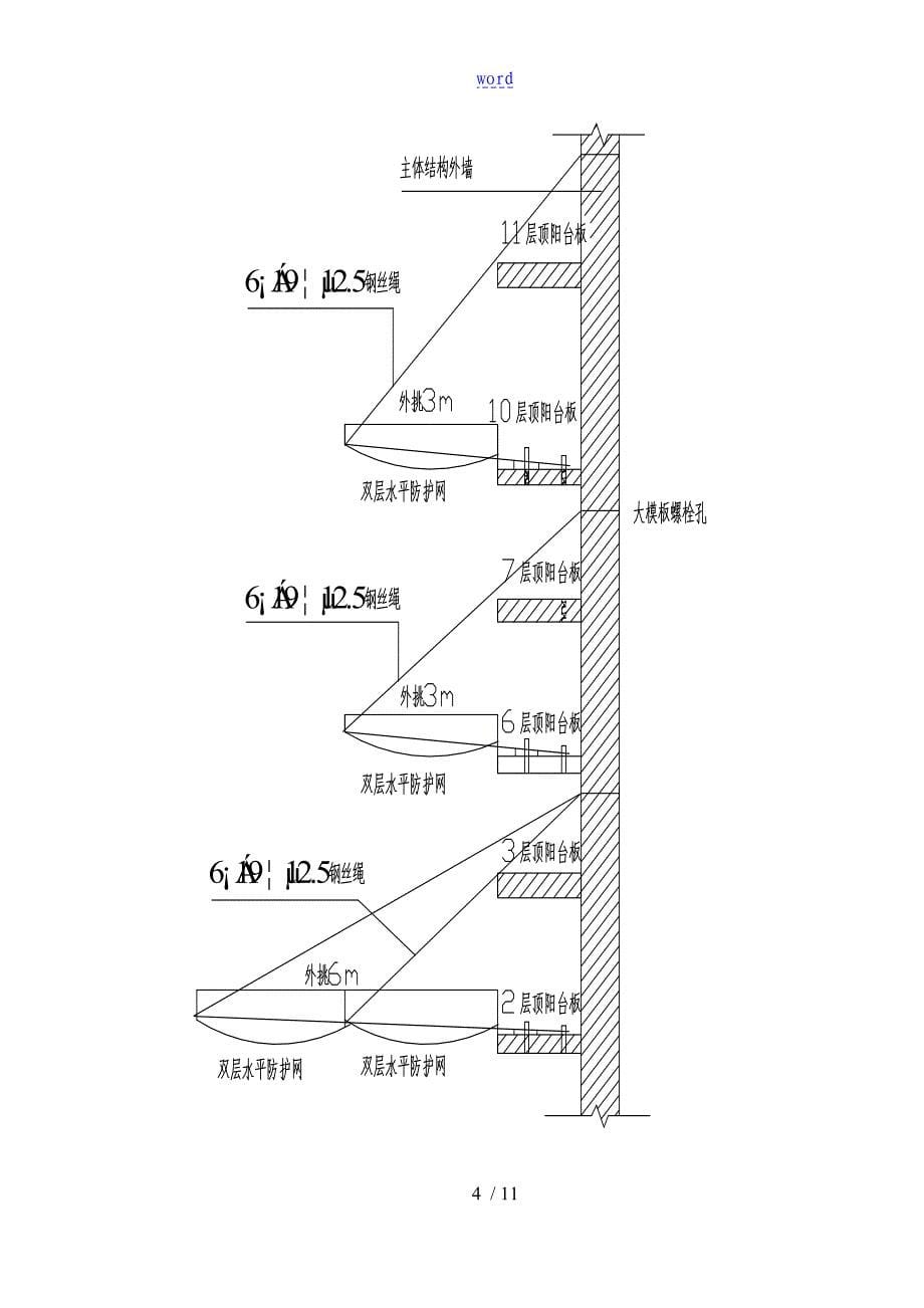 外挑水平防护网方案设计_第5页