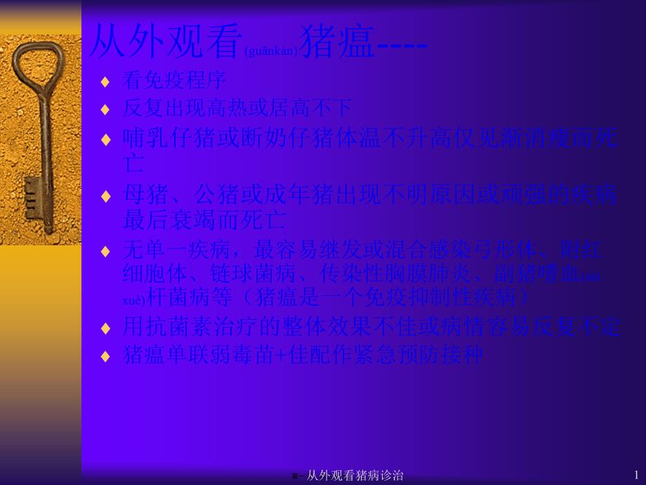 从外观看猪病诊治课件_第1页