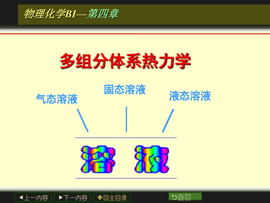 大学物理化学经典课件45多组分体系热力学_第1页