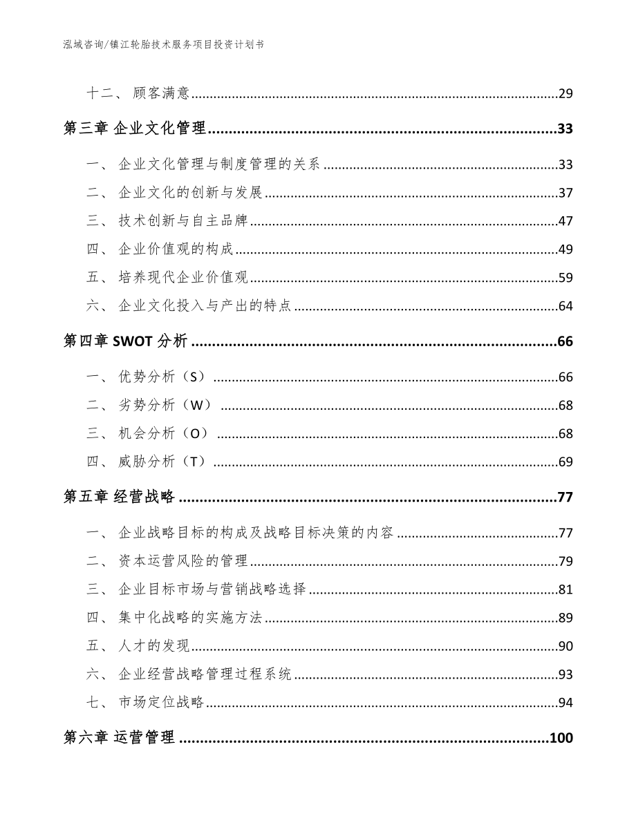 镇江轮胎技术服务项目投资计划书_第3页