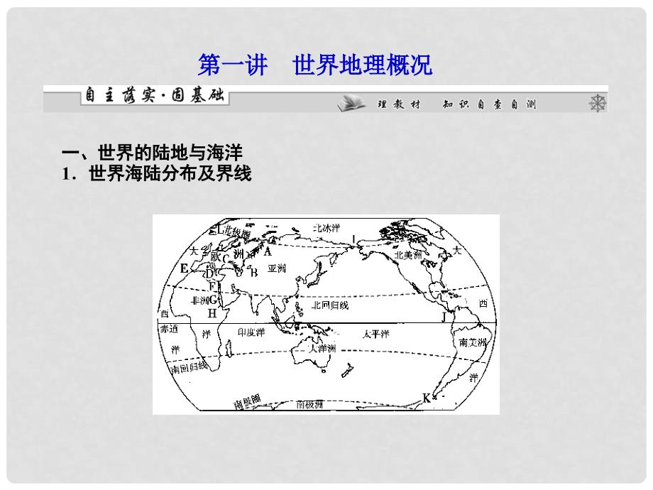 高三地理一轮复习 区域地理第一章第一讲 世界地理课件（广东专用）_第3页