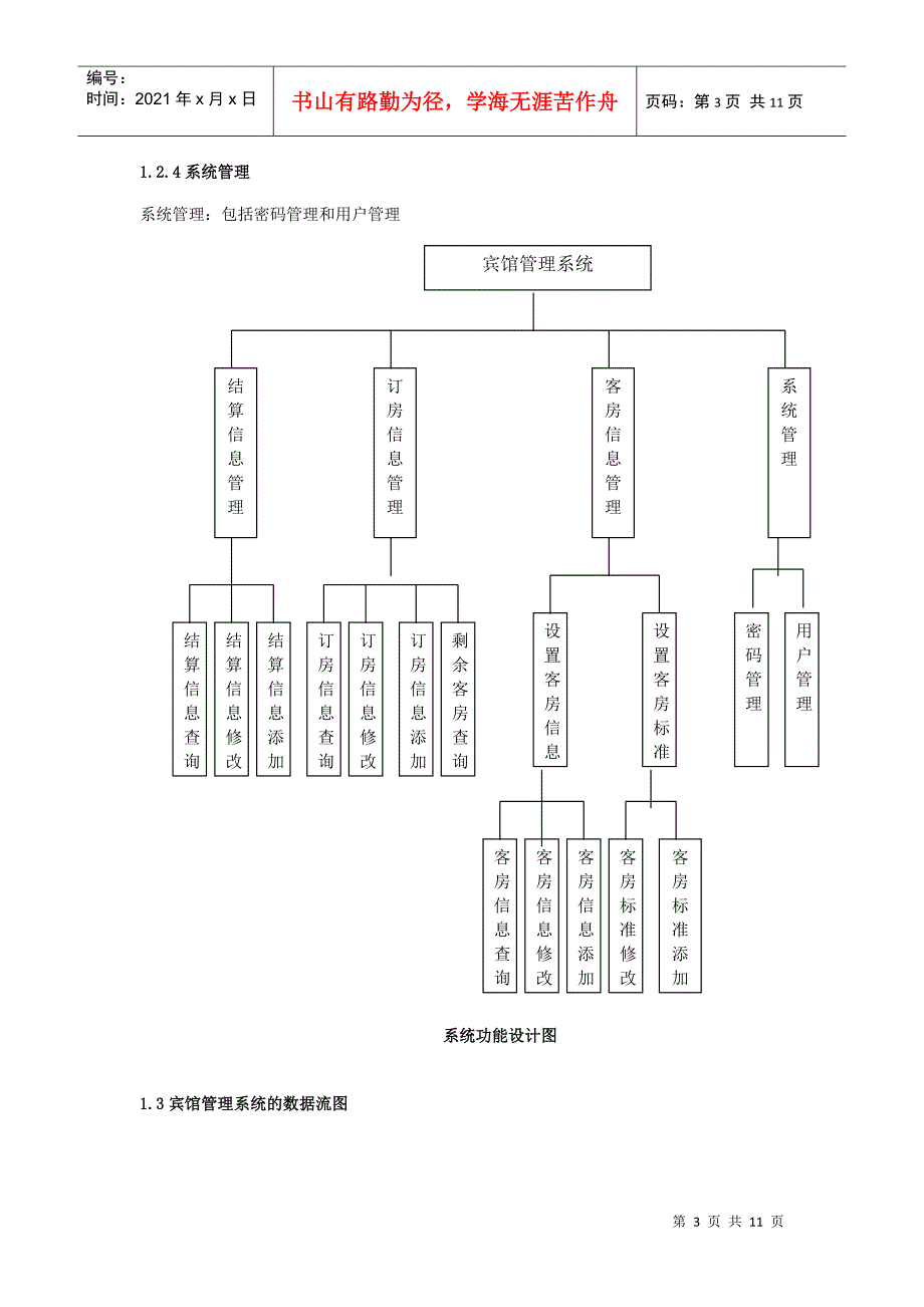 课程设计__宾馆管理系统_第3页