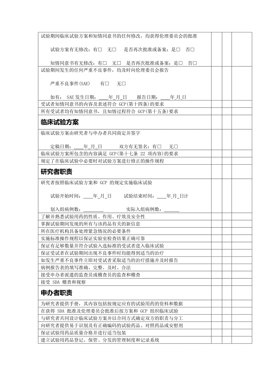 临床试验稽查表单(最新整理)_第2页