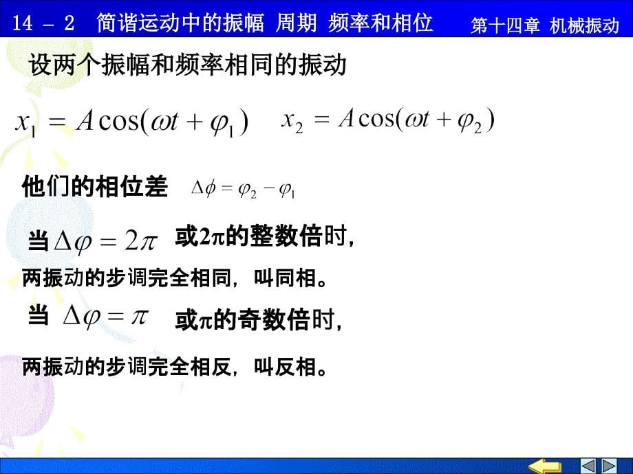 14-2简谐运动中的振幅 周期 频率和相位_第5页