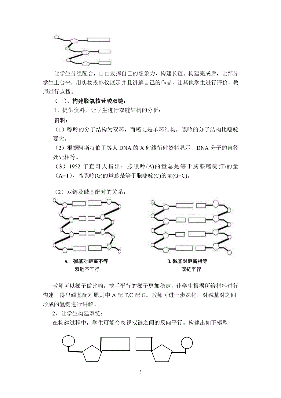 第二节DNA分子的结构教学设计（后期）.doc_第3页