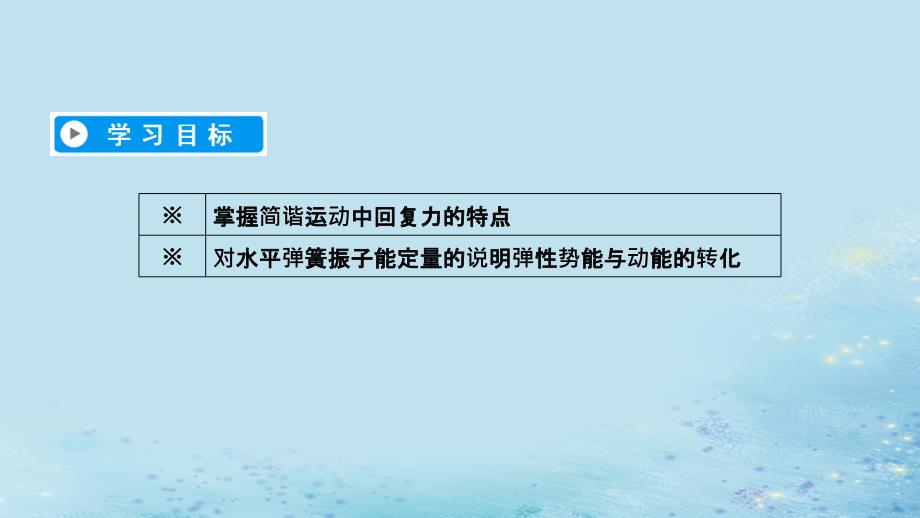 2018-2019高中物理 第十一章 机械振动 第3节 简谐运动的回复力和能量课件 新人教版选修3-4_第3页