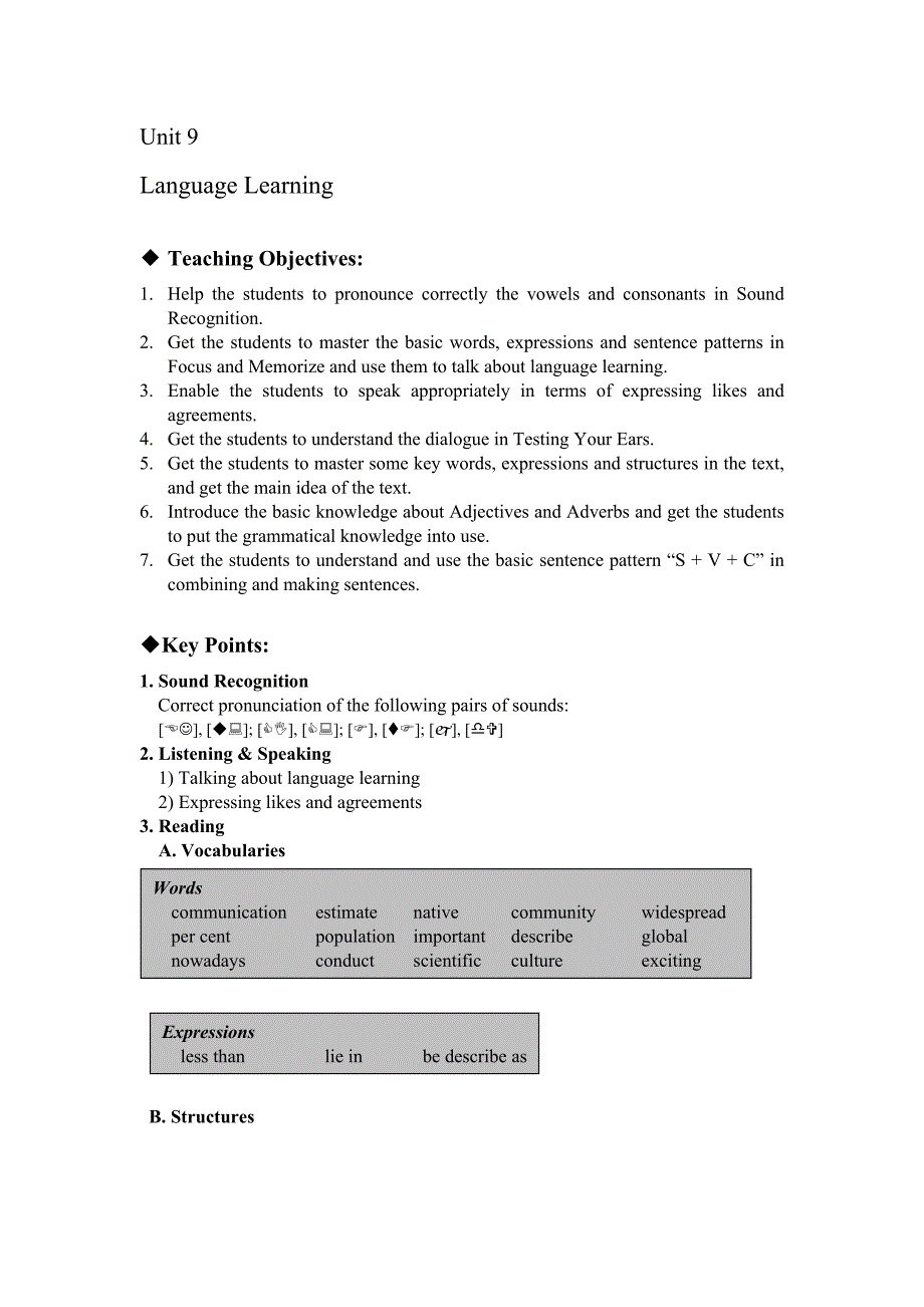 Unit 9 Language Learning 教案_第1页