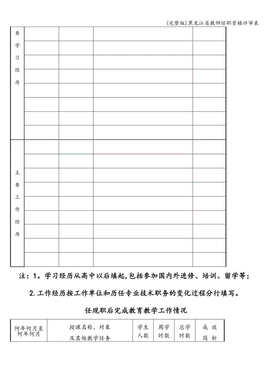 (完整版)黑龙江省教师任职资格评审表.doc_第3页