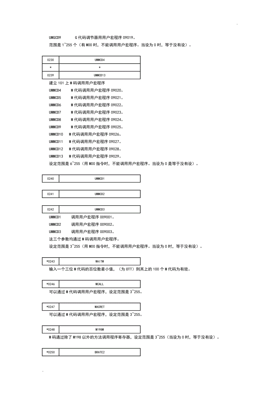 FANUC0系统全参数表资料_第4页