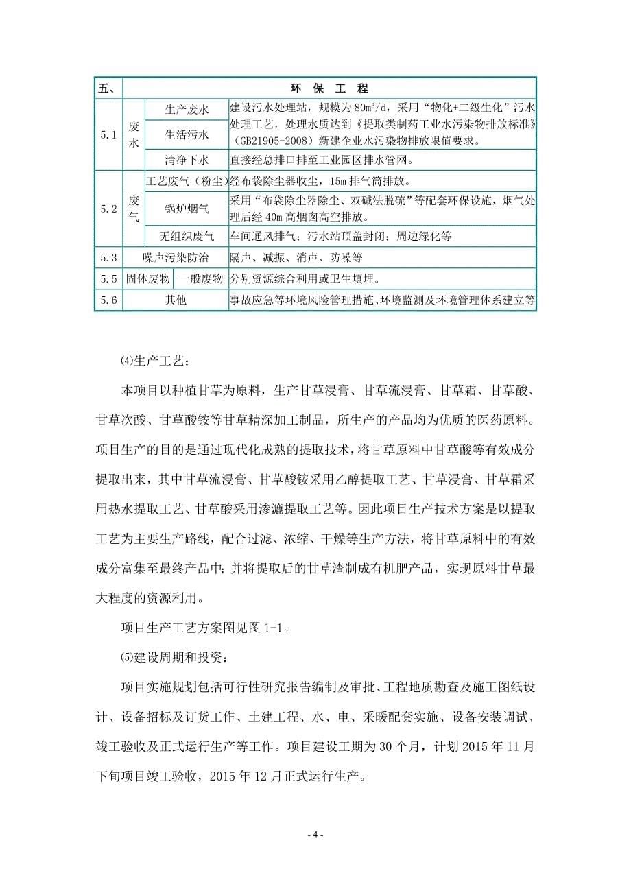 隆惠源药业有限公司甘草深加工暨3000吨甘草流浸膏项目立项环境影响评估报告书.doc_第5页