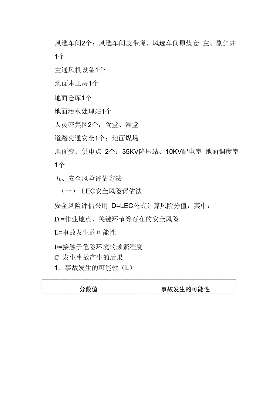 煤矿安全风险分级管控辨识报告_第4页