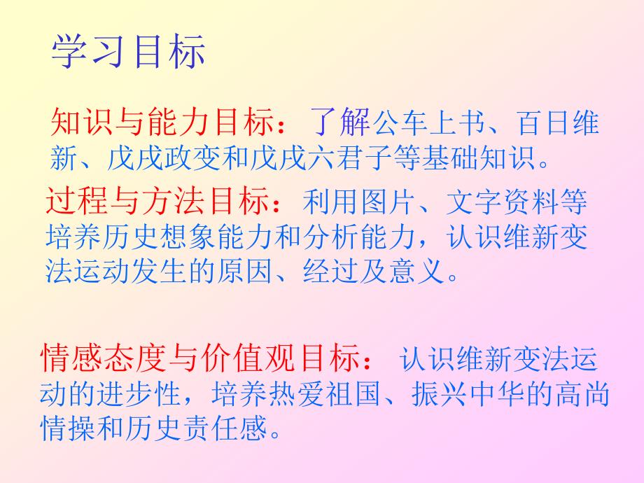 人教版初中历史八年级上册第七课戊戌变法课件1_第2页