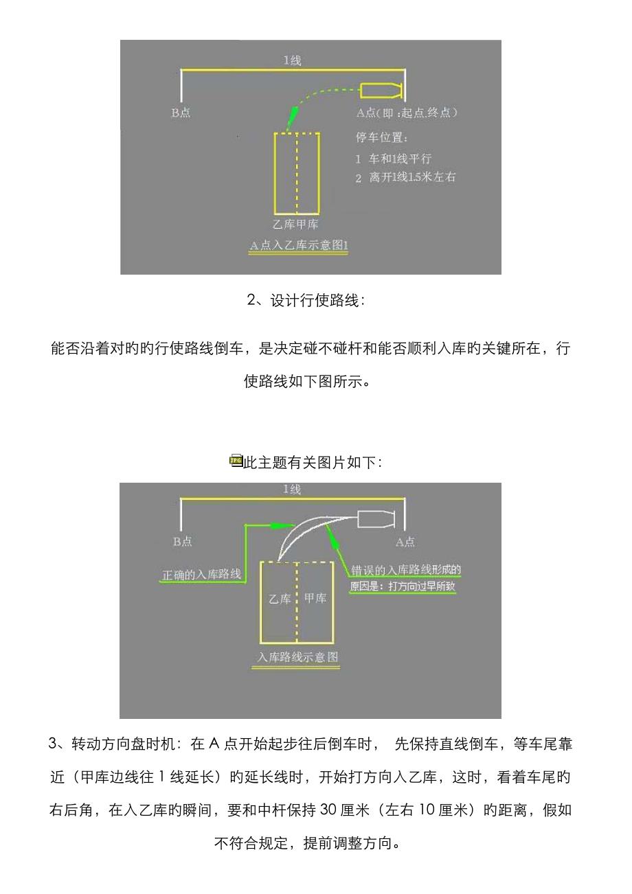 机动车倒进入库秘技方法2_第3页