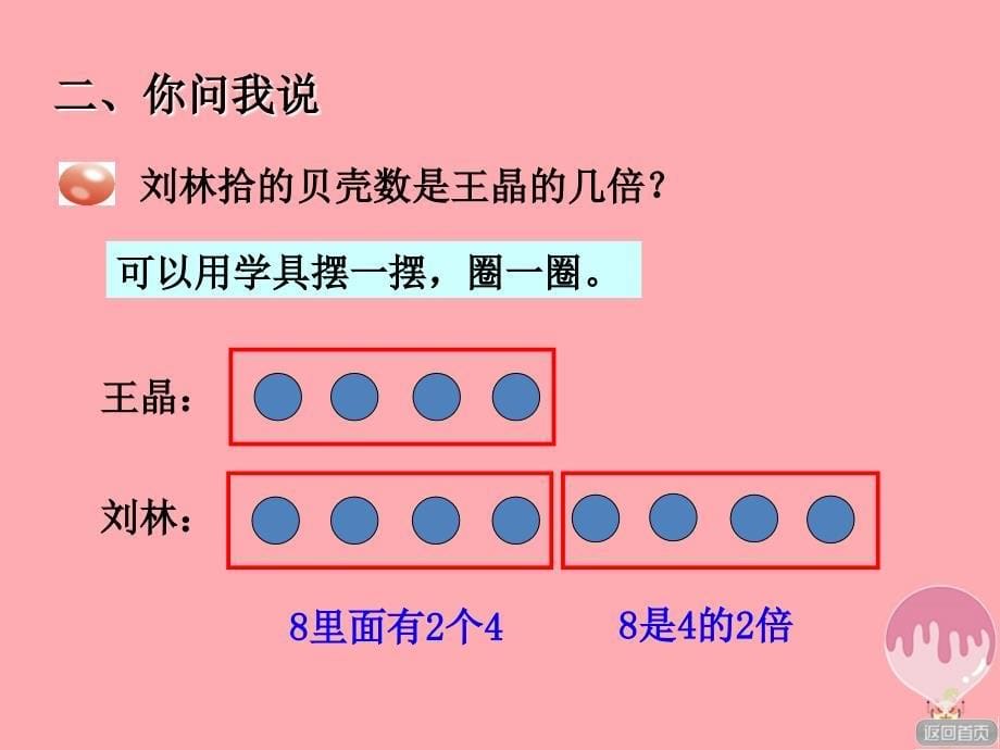 二年级数学上册 第七单元 信息窗3 求一个数是另一个数的几倍 青岛版_第5页