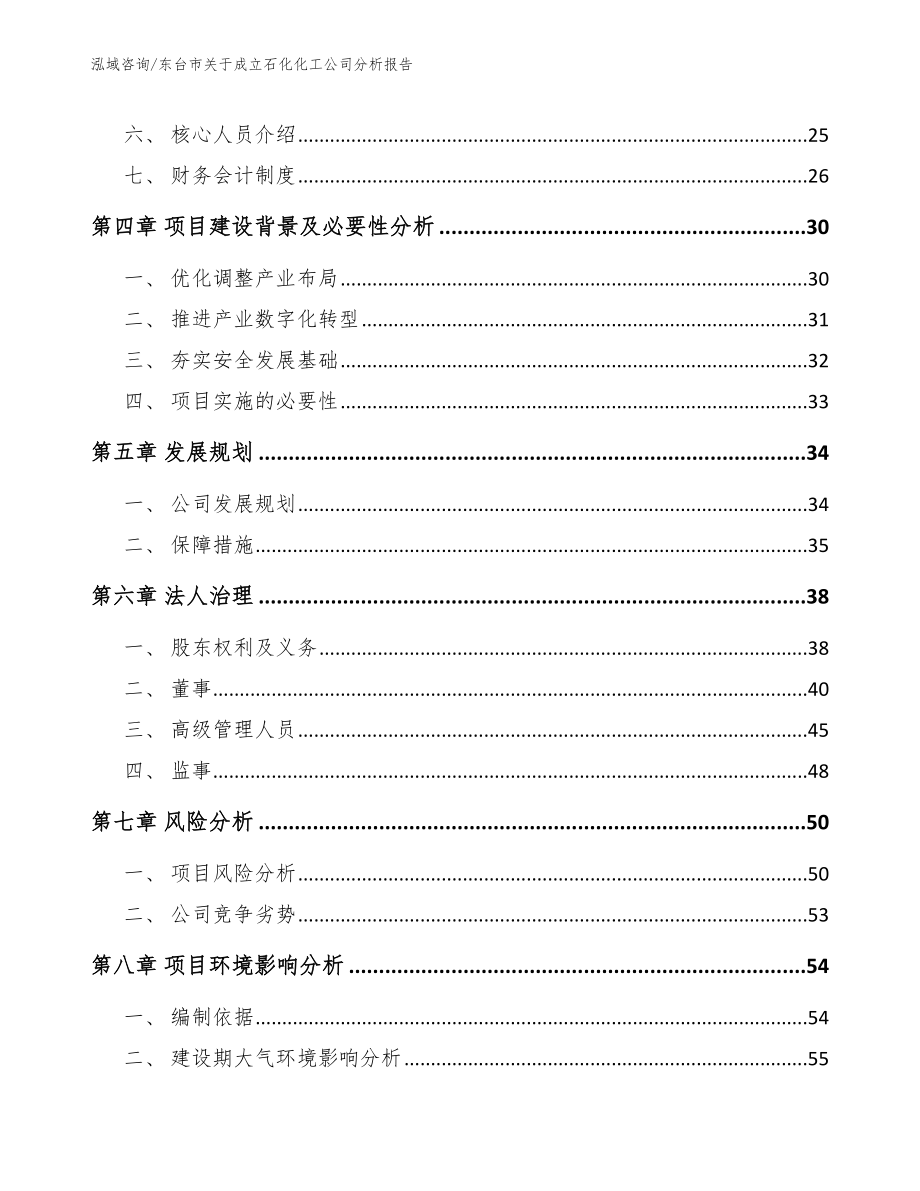 东台市关于成立石化化工公司分析报告【模板范文】_第3页