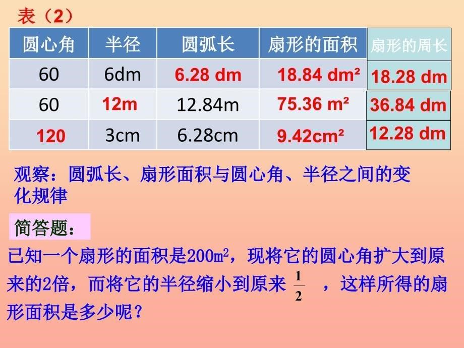 2019秋六年级数学上册 第四章 圆和扇形复习课件 沪教版.ppt_第5页