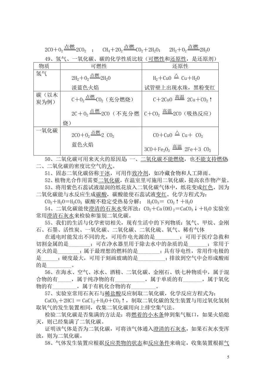 化学上册识记要点_第5页