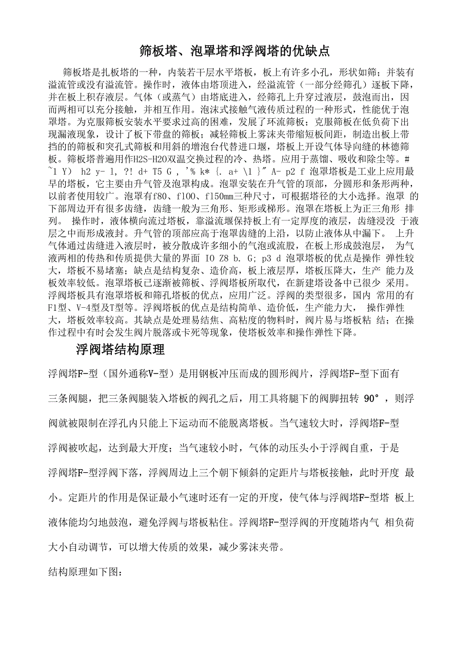 浮阀塔泡罩塔筛板塔优缺点及结构原理_第1页