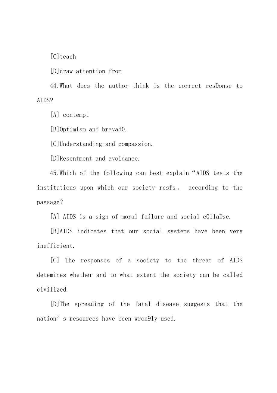 2022年全国公共英语等级考试四级预测试题：阅读理解.docx_第2页