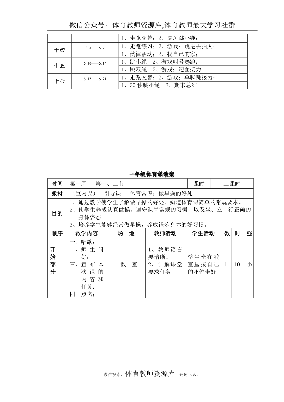 小学一年级体育教案_第3页