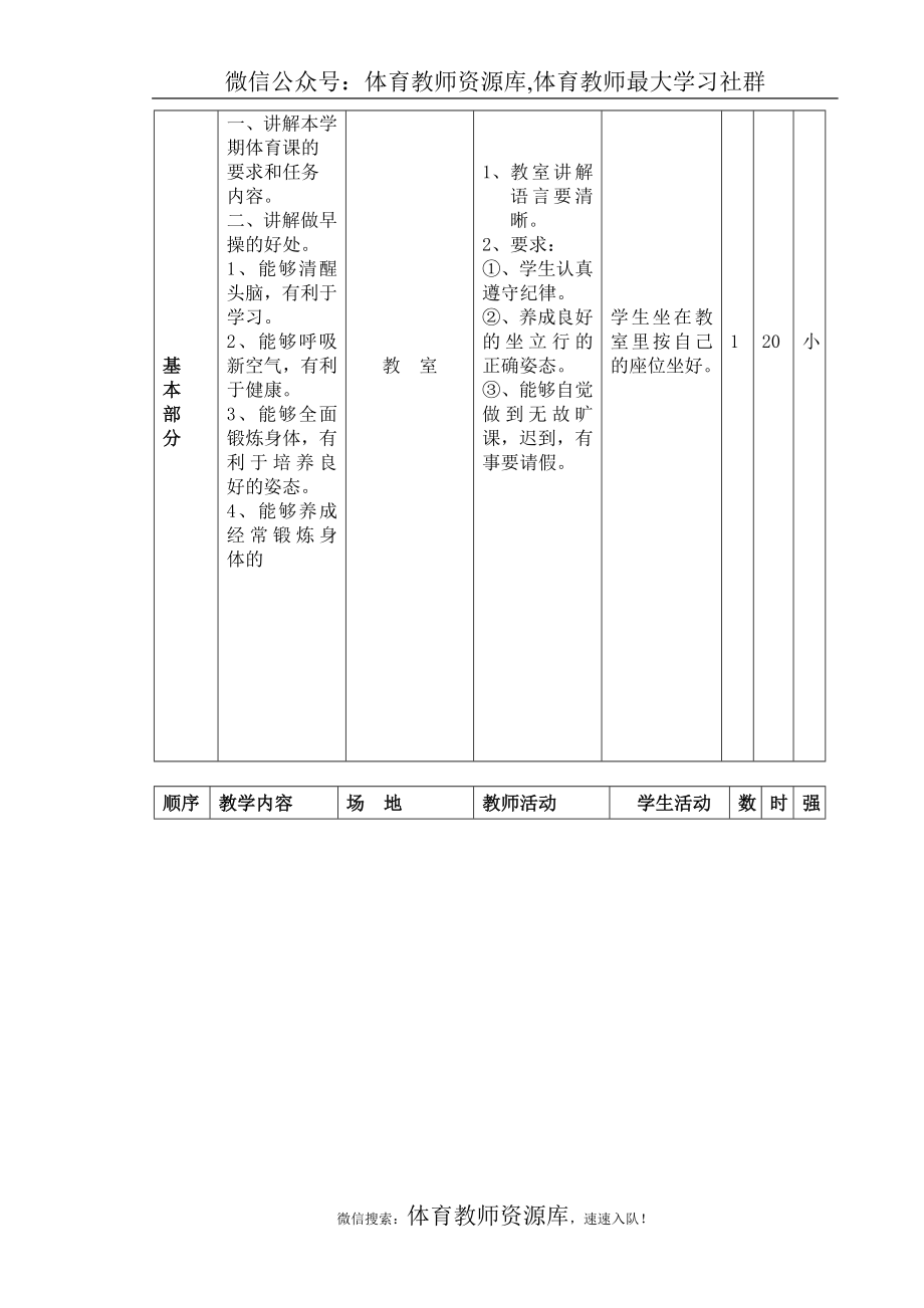 小学一年级体育教案_第4页