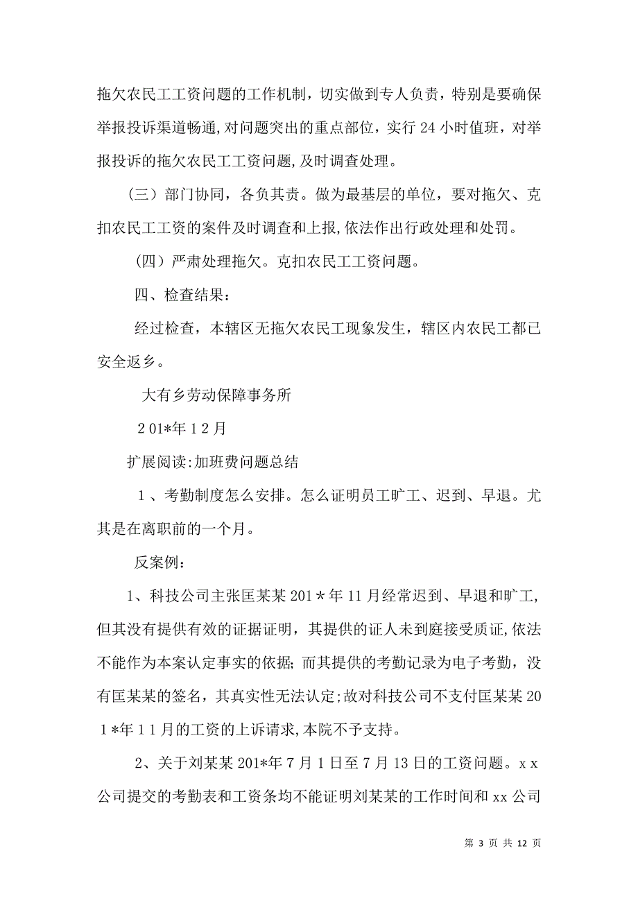 大有乡农民工工资支付情况总结_第3页