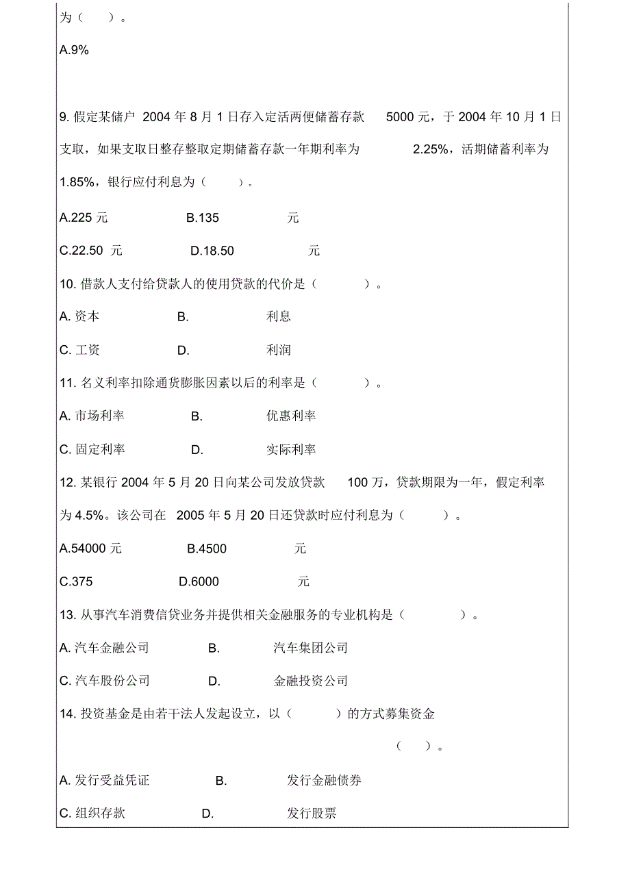 金融专业知识与实务_第2页