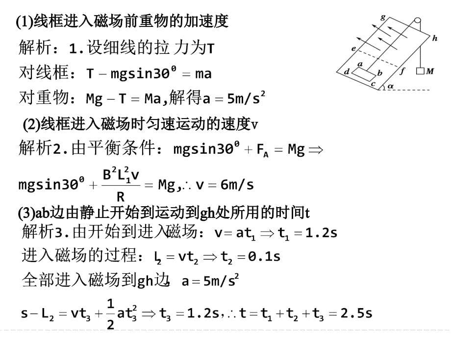 专题：电磁感应中的动力学和能量问题_第5页