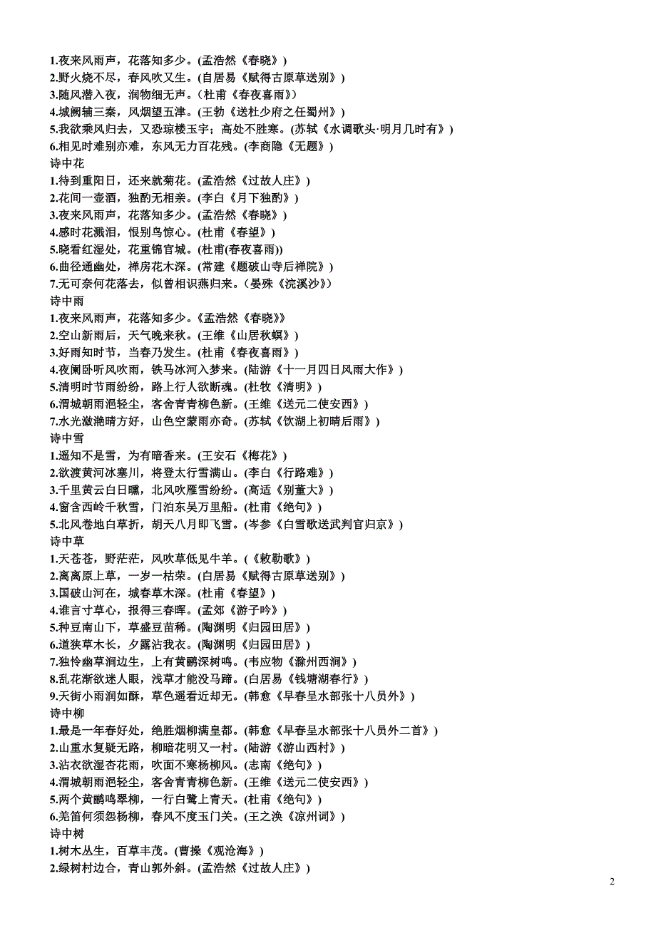 中国诗歌名句分类.doc_第2页