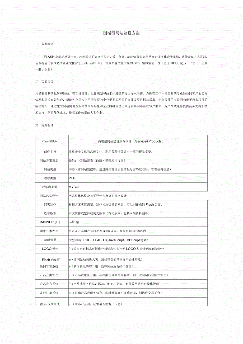 高端型网站建设方案_第1页