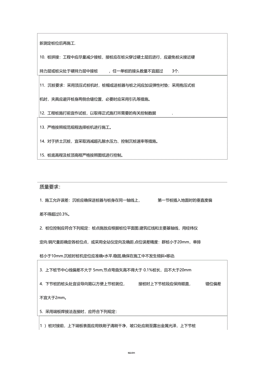 混凝土方桩施工技术交底_第3页