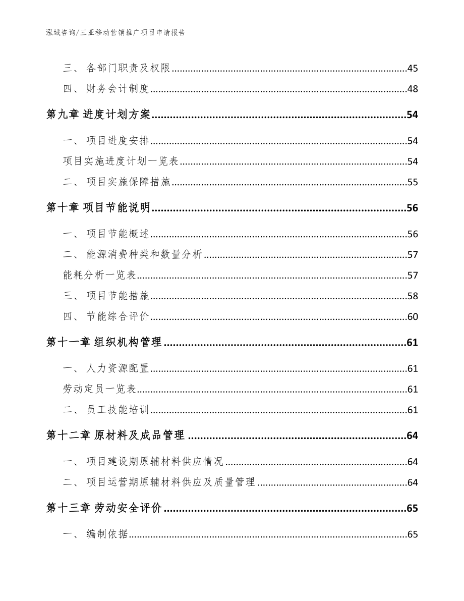 三亚移动营销推广项目申请报告范文_第3页