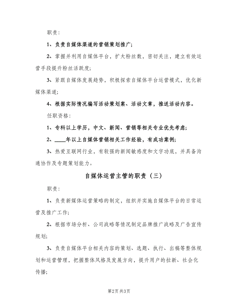 自媒体运营主管的职责（三篇）.doc_第2页