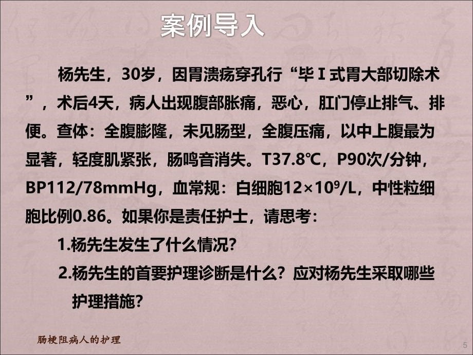 肠梗阻病人的护理ppt课件_第5页