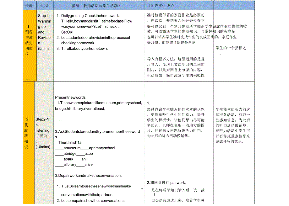 人教版英语八年级下册教案Unit10SectionB.doc_第4页