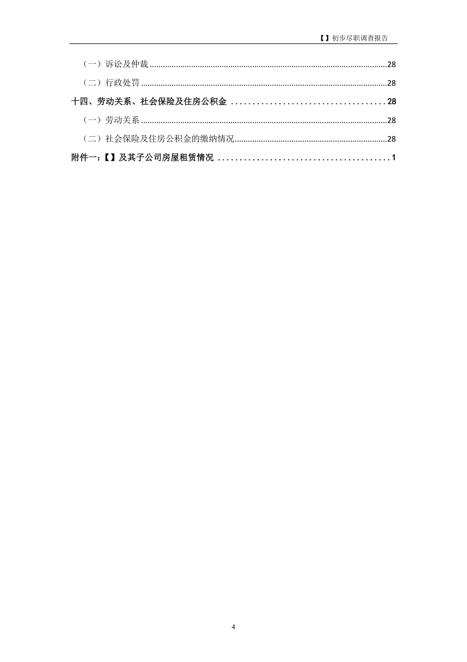 尽职调查报告模板_第4页