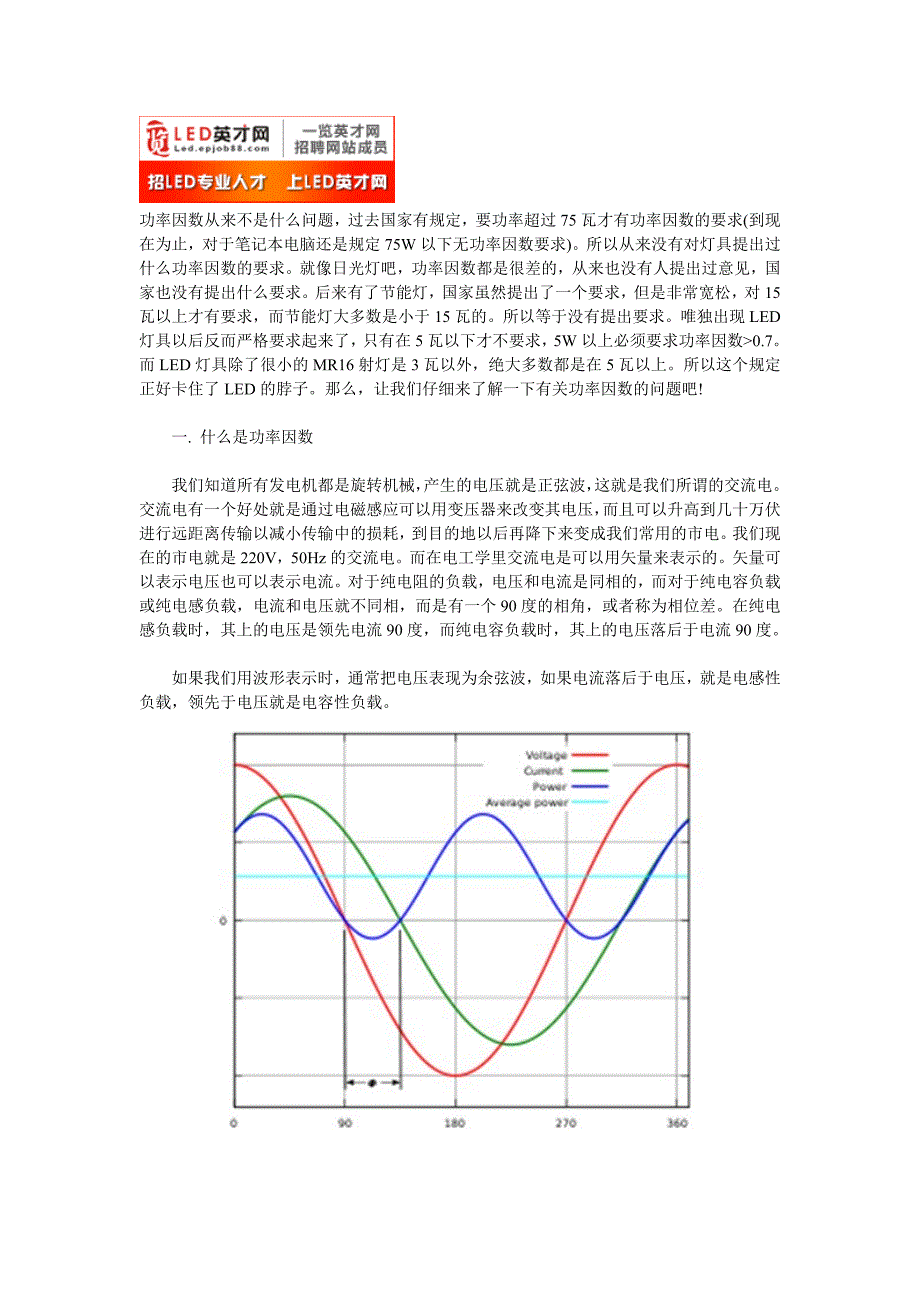 详解LED灯具的功率因数.doc_第1页