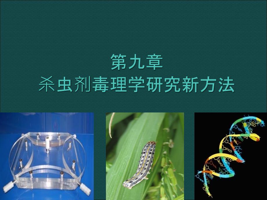 高通量离体活性测定方法在杀虫活性研究方面的应用细胞毒理学在杀虫课件_第1页