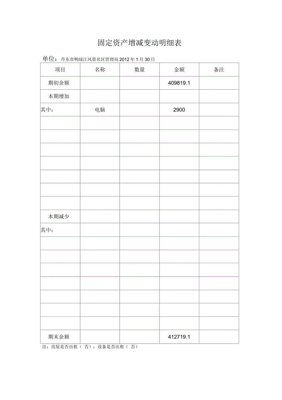 固定资产增减变动明细表_第1页