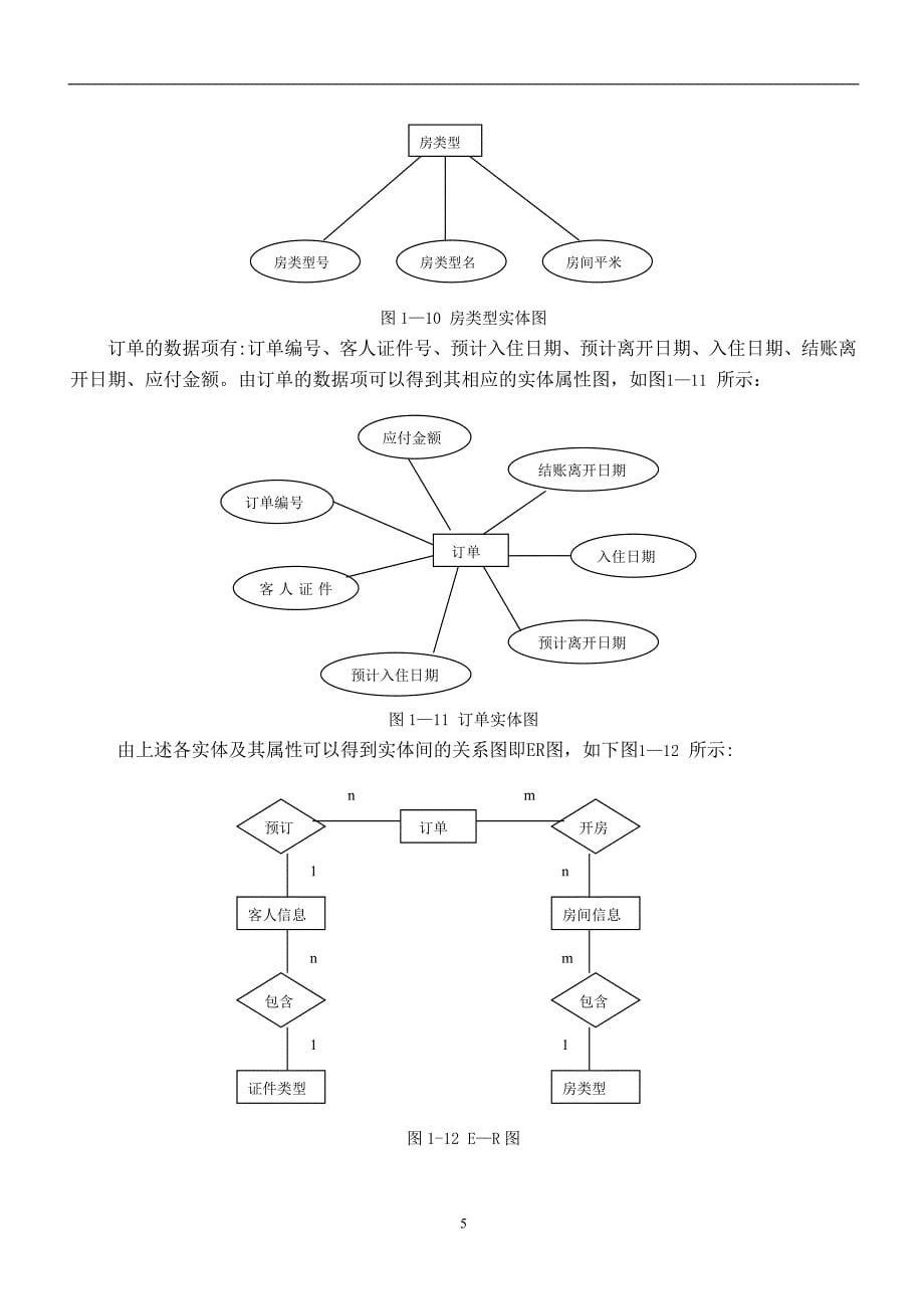 数据库课程设计(酒店客房管理系统)_第5页