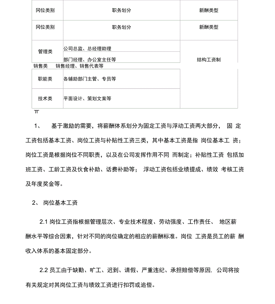 某传媒公司薪酬方案_第3页