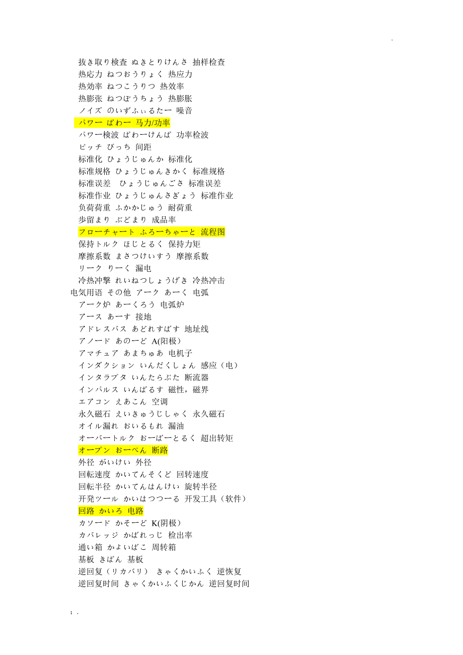 电气日语词汇汇总_第4页