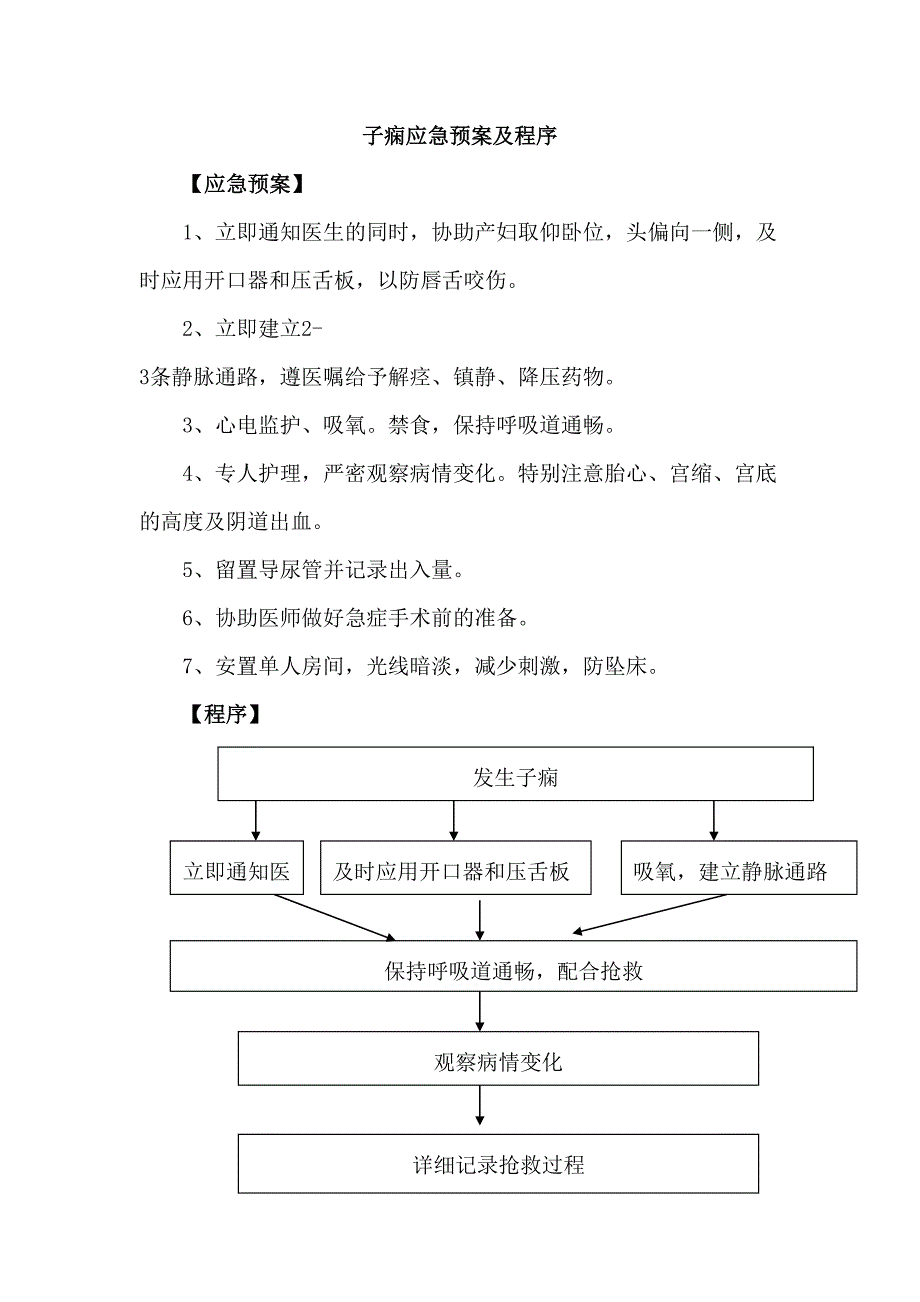 (完整word版)妇产科应急预案_第3页