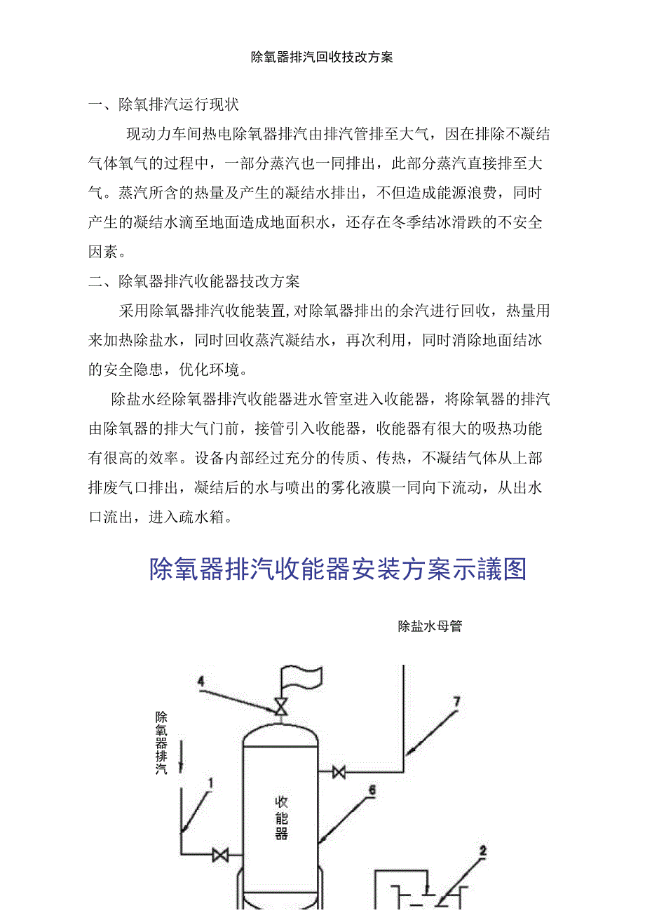 除氧器排汽回收器方案_第1页