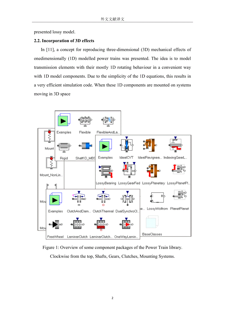 基于Modelica的动力传动系统库的车辆动力系统建模毕业课程设计外文文献翻译、中英文翻译、外文翻译_第4页