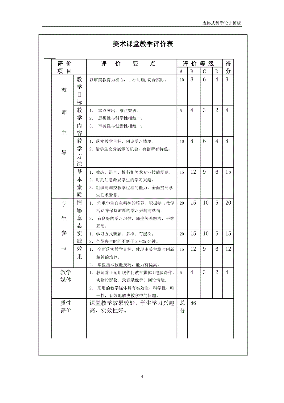 表格式教学设计方案模板 (2).doc_第4页