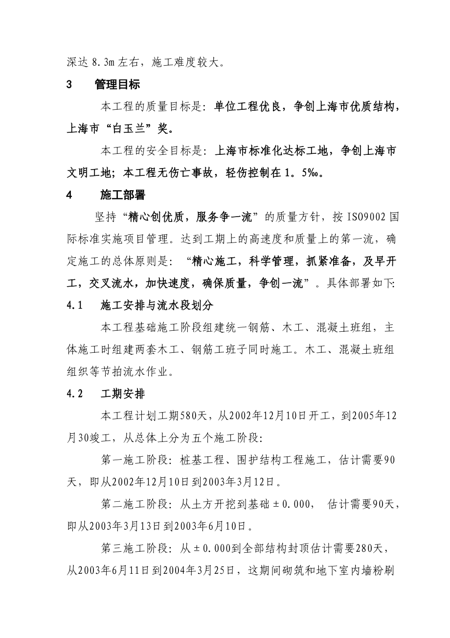 上海商品住宅工程施工组织设计_第4页
